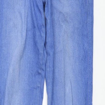TU Womens Blue Cotton Skinny Jeans Size 10 L30 in Regular Zip
