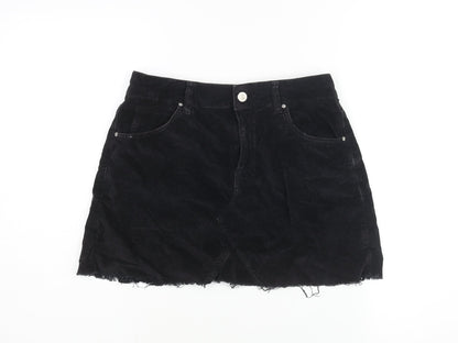 Womens UK Size 8 Topshop Mini Velvet Skirt