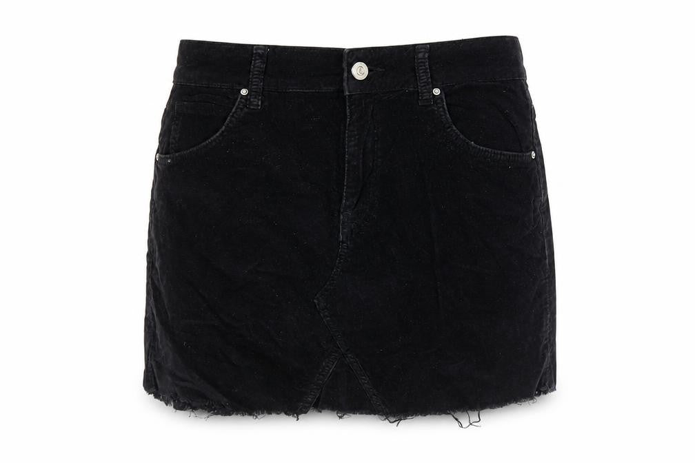 Womens UK Size 8 Topshop Mini Velvet Skirt
