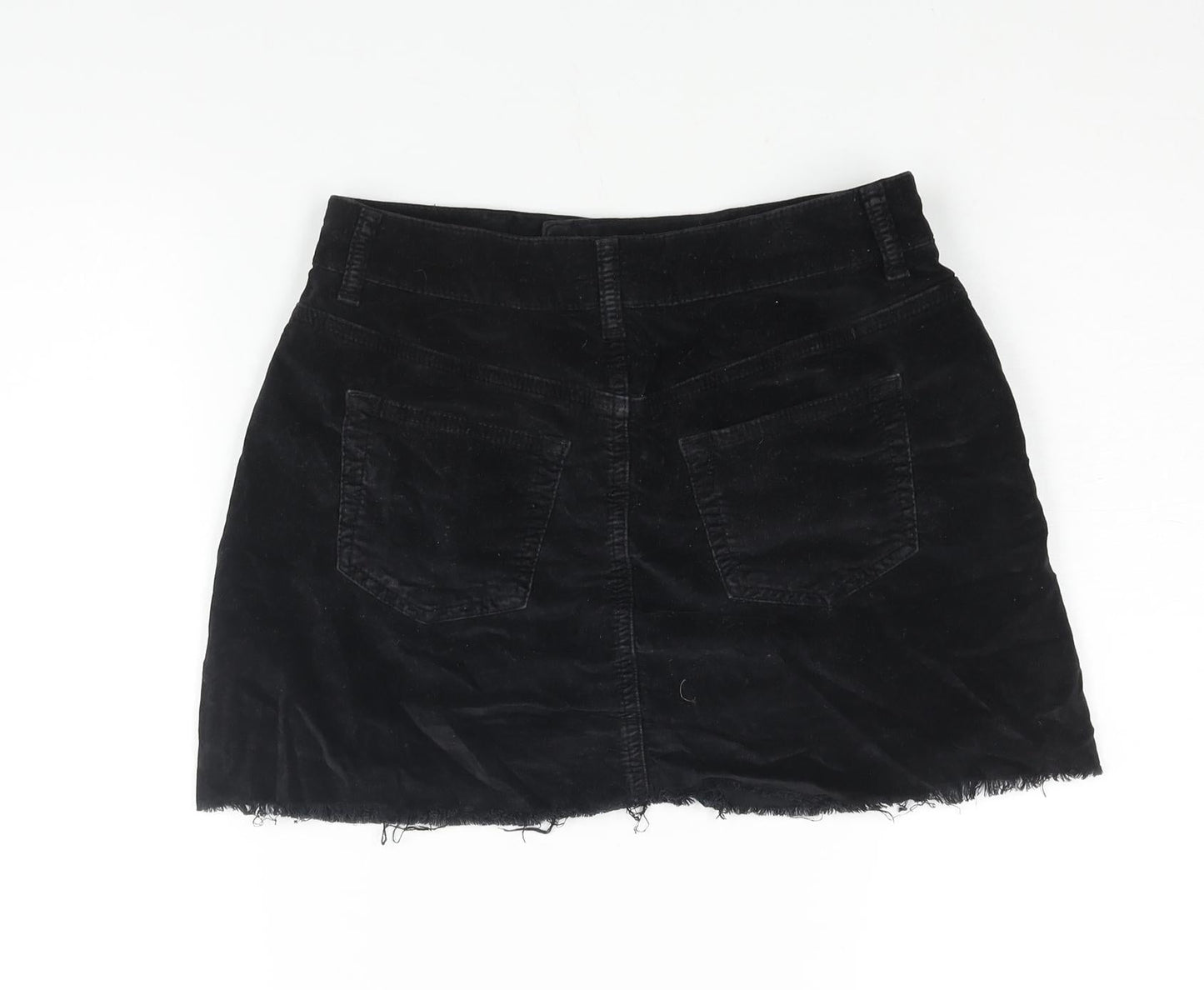 Womens UK Size 8 Topshop Mini Velvet Skirt