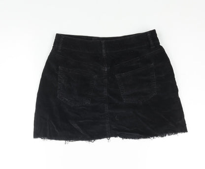 Womens UK Size 8 Topshop Mini Velvet Skirt