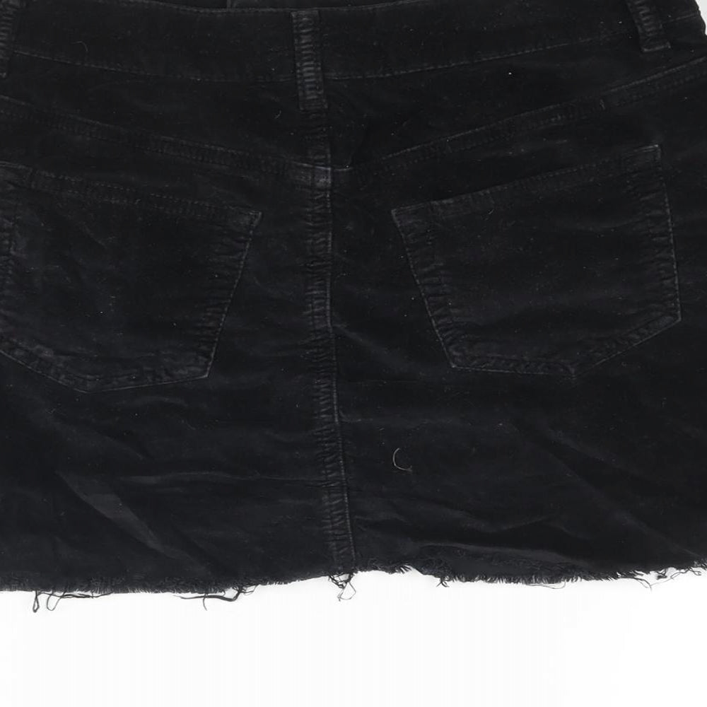 Womens UK Size 8 Topshop Mini Velvet Skirt