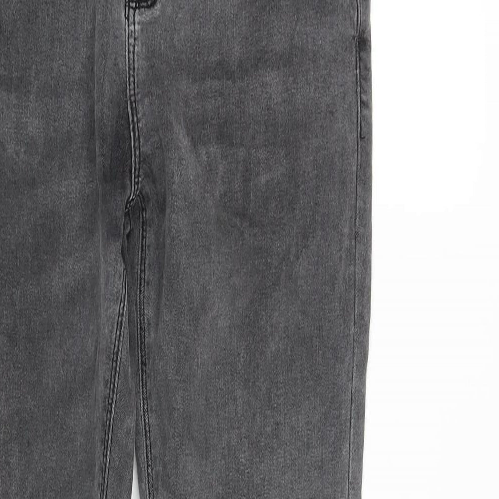 ASOS Mens Grey Cotton Skinny Jeans Size 26 in L32 in Regular Zip