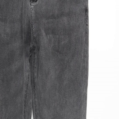 ASOS Mens Grey Cotton Skinny Jeans Size 26 in L32 in Regular Zip