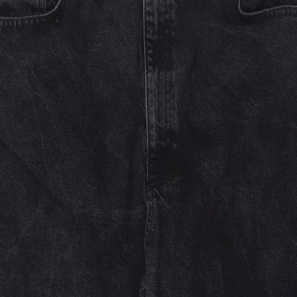 ASOS Womens Black Cotton Mom Jeans Size 36 in L30 in Regular Zip