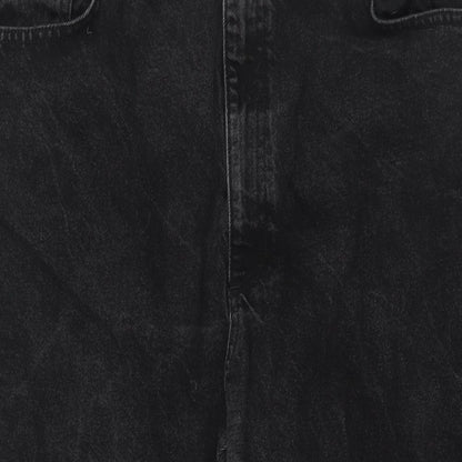 ASOS Womens Black Cotton Mom Jeans Size 36 in L30 in Regular Zip