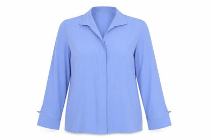 Womens UK Size 10 St Michael Blue Basic Button-Up