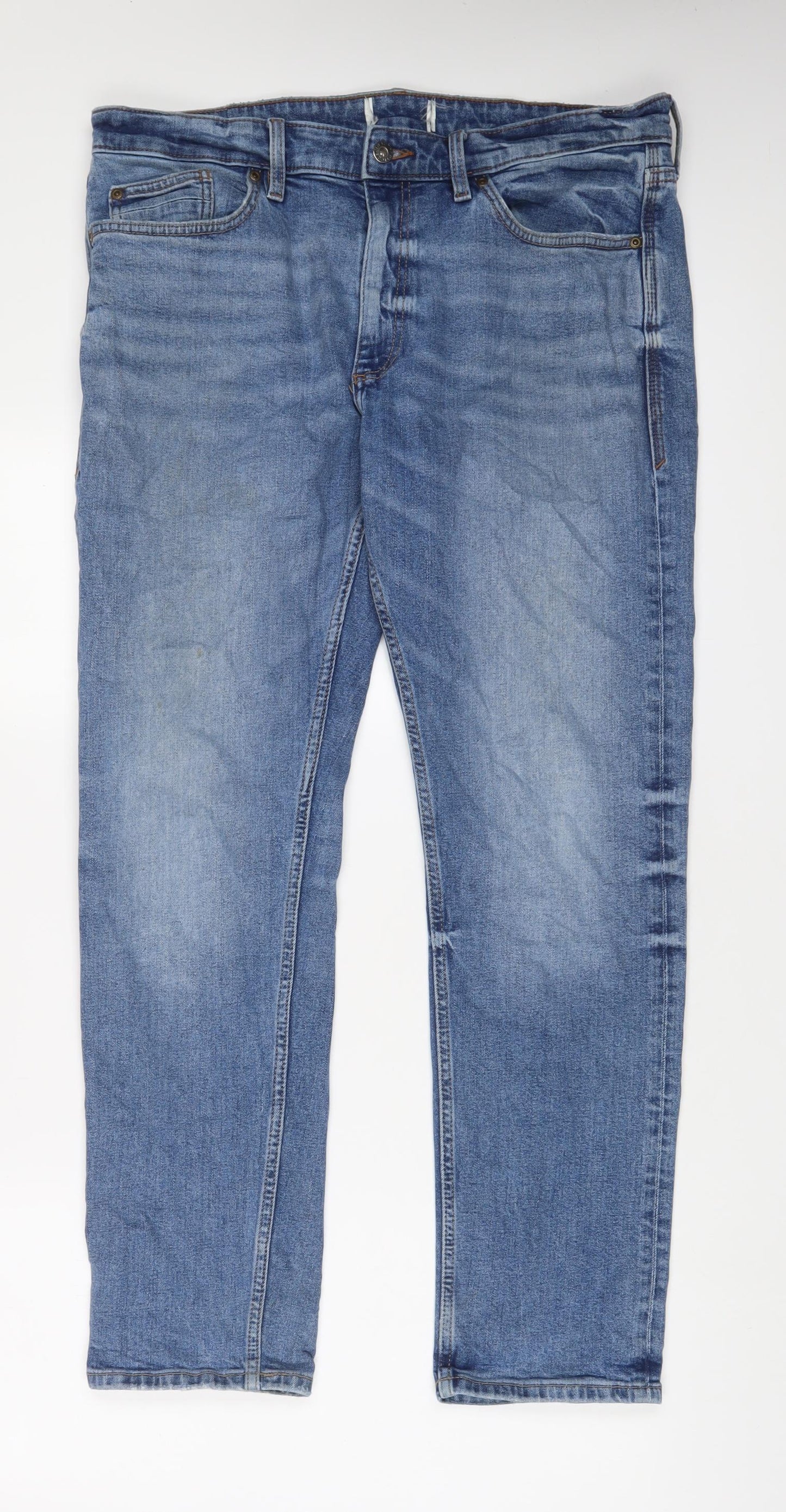 Mens UK Size 36 in St Michael Regular Fit Straight Blue Jeans