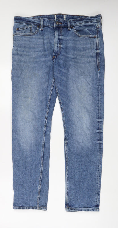 Mens UK Size 36 in St Michael Regular Fit Straight Blue Jeans
