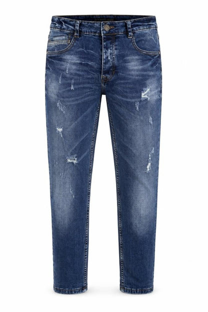 Mens UK Size 32 in Leo Gutti Jeans Regular Fit Skinny Blue Jeans