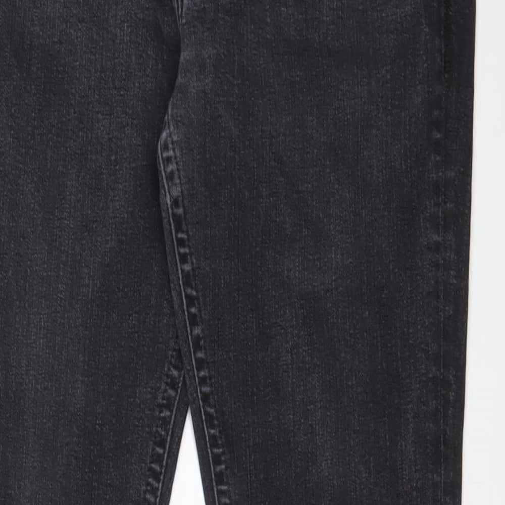 Moto Mens Grey Cotton Straight Jeans Size 34 in L32 in Regular Zip