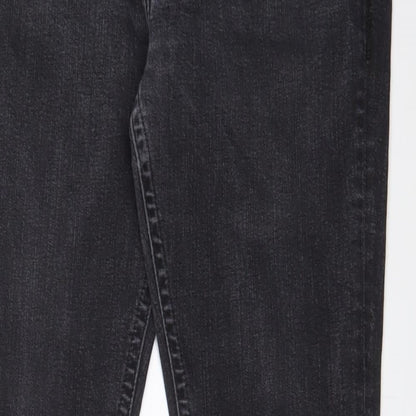 Moto Mens Grey Cotton Straight Jeans Size 34 in L32 in Regular Zip