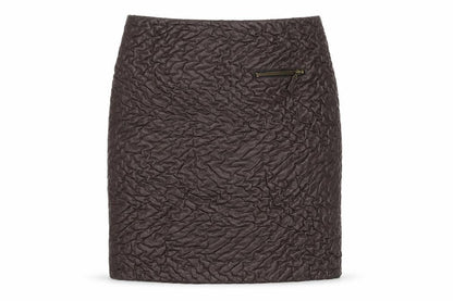 Javier Simorra Womens Brown Polyester A-Line Skirt Size 32 in Zip