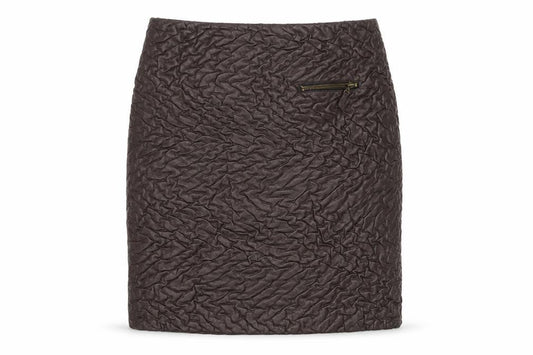 Javier Simorra Womens Brown Polyester A-Line Skirt Size 32 in Zip