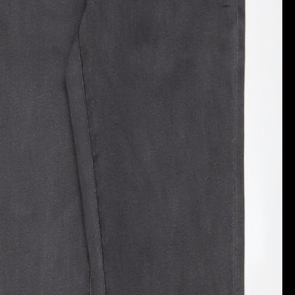 Denim & Co. Womens Grey Cotton Skinny Jeans Size 14 L28 in Regular Zip