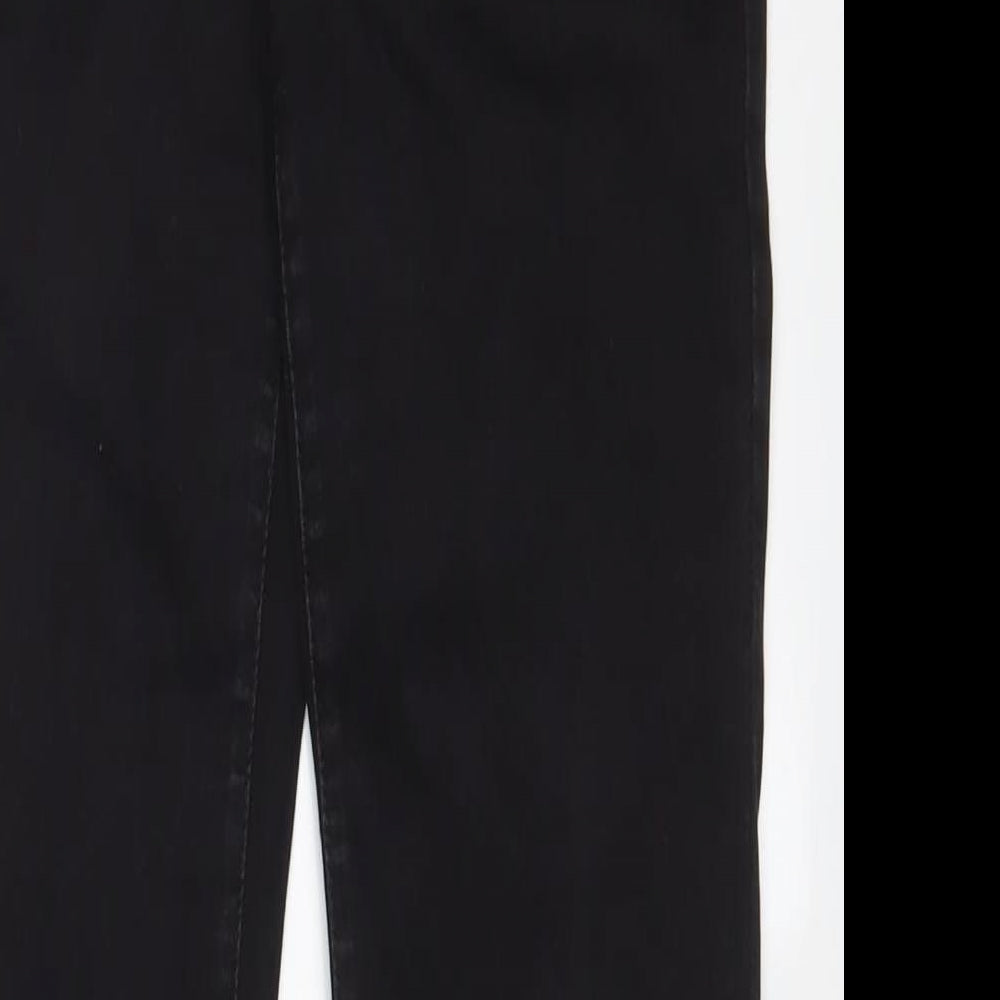 Denim & Co. Womens Black Cotton Skinny Jeans Size 14 L30 in Regular Zip