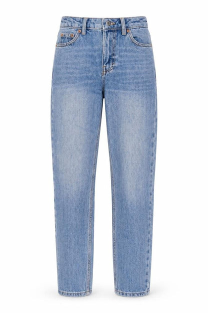 Womens UK Size 25 in Topshop Regular Fit Mom Blue Jeans