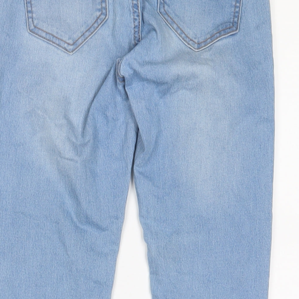 Cotton On Womens Blue Cotton Capri Jeans Size 8 L25 in Regular Zip