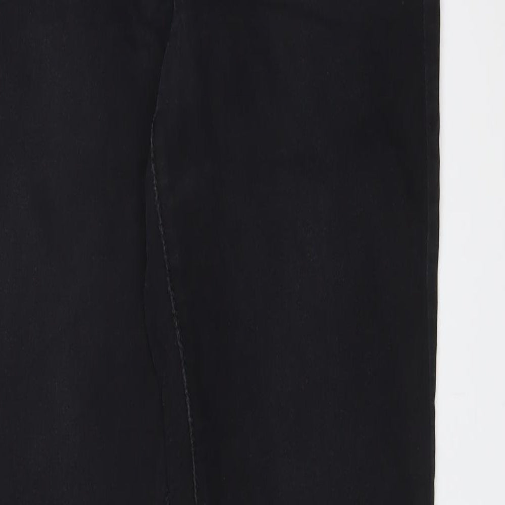 Denim & Co. Womens Black Cotton Skinny Jeans Size 14 L31 in Regular Zip
