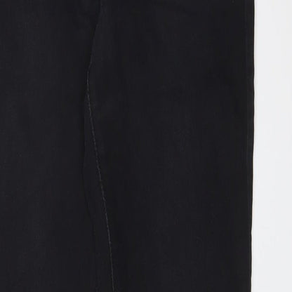 Denim & Co. Womens Black Cotton Skinny Jeans Size 14 L31 in Regular Zip