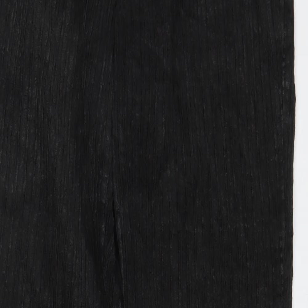 Nico Mens Grey Cotton Trousers Size 28 in L30 in Regular Zip