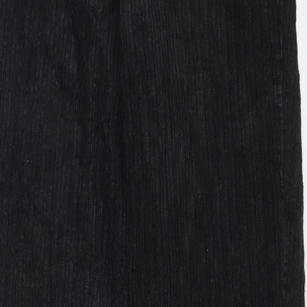 Nico Mens Grey Cotton Trousers Size 28 in L30 in Regular Zip