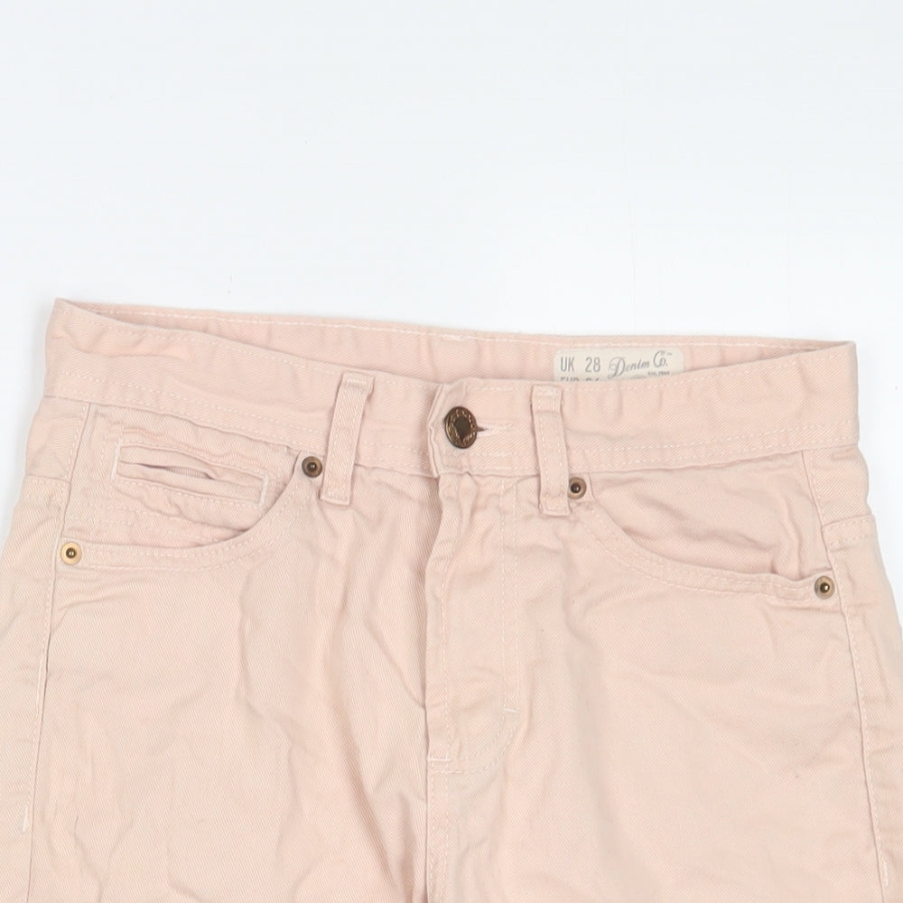 Denim & Co. Mens Pink Cotton Bermuda Shorts Size 28 in L11 in Regular Zip