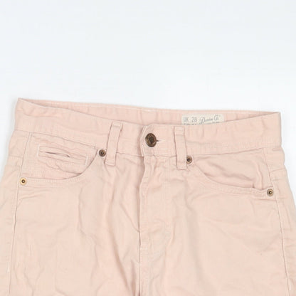 Denim & Co. Mens Pink Cotton Bermuda Shorts Size 28 in L11 in Regular Zip