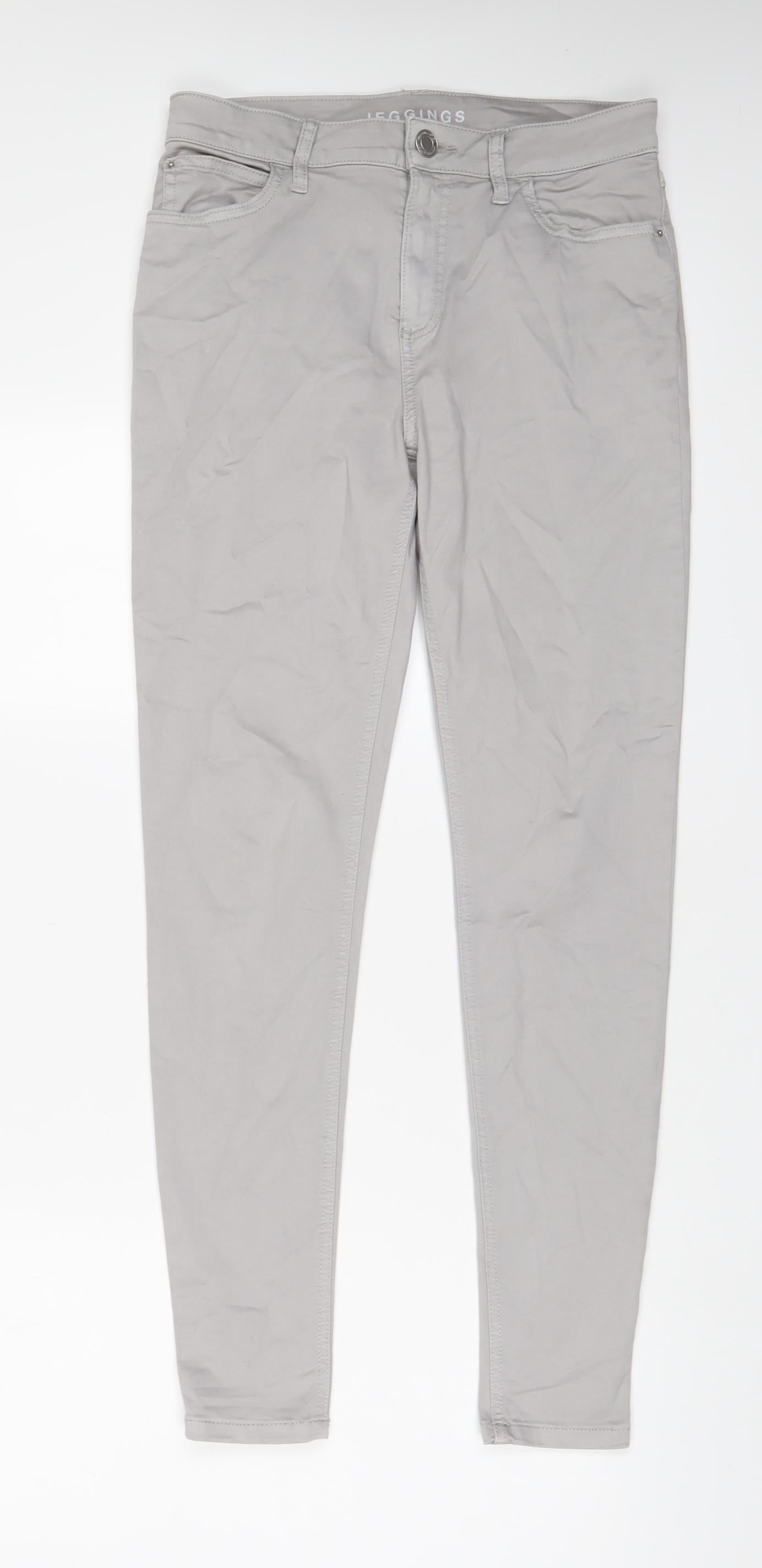 Womens UK Size 10 Marks and Spencer Regular Fit Skinny Grey Jeans