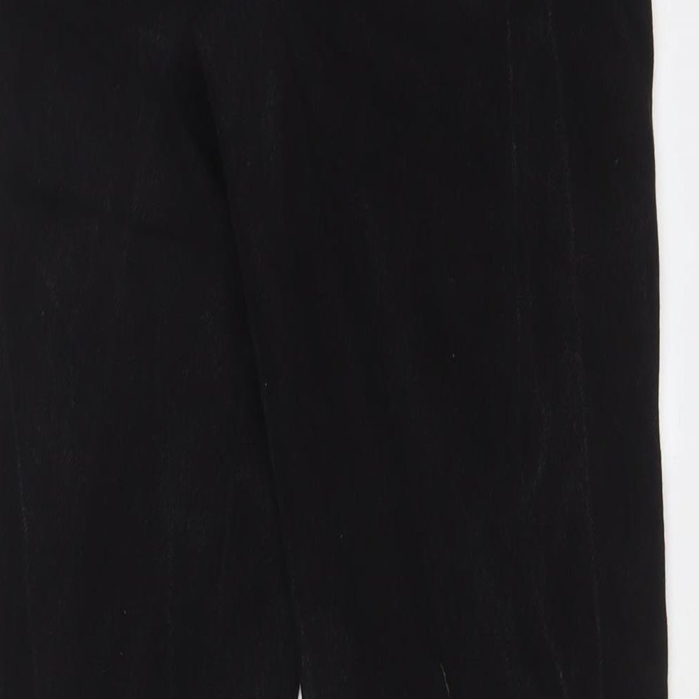 ASOS Womens Black Cotton Straight Jeans Size 28 in L30 in Regular Zip