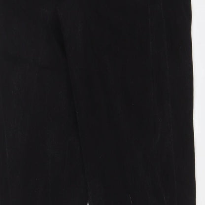 ASOS Womens Black Cotton Straight Jeans Size 28 in L30 in Regular Zip