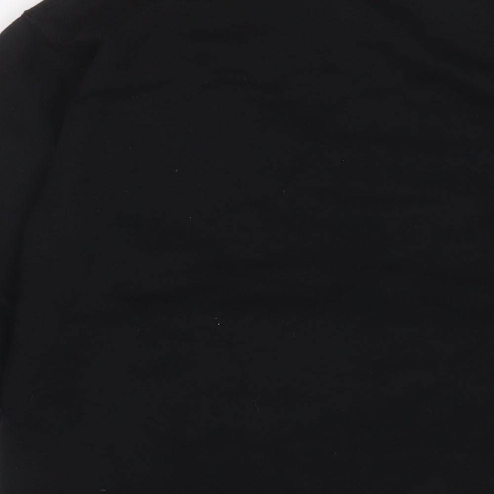 Mens UK Size S Boohoo Black Pullover Sweatshirt