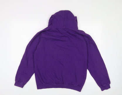 Gangnam Style Womens Purple Cotton Pullover Hoodie Size M Pullover