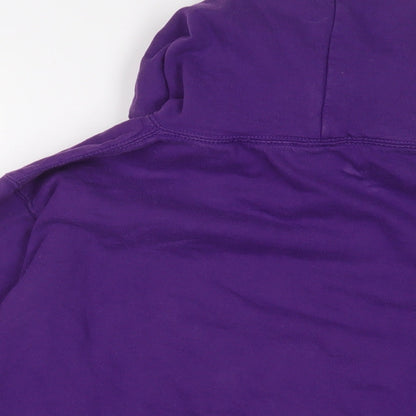 Gangnam Style Womens Purple Cotton Pullover Hoodie Size M Pullover