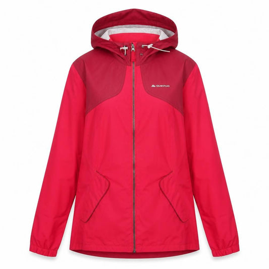 Womens UK Size S DECATHLON Pink Rain Coat