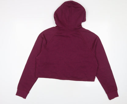 H&M Womens Purple Polyester Pullover Hoodie Size M Pullover