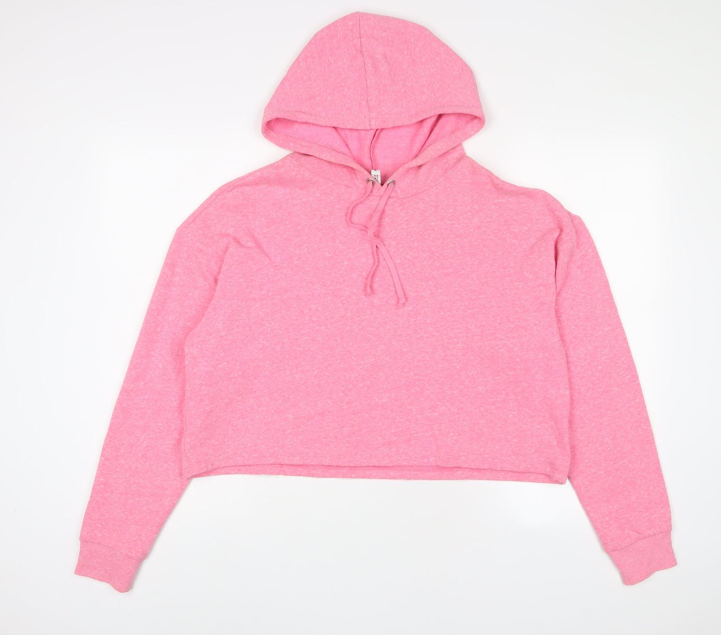 H&M Womens Pink Polyester Pullover Hoodie Size L Pullover