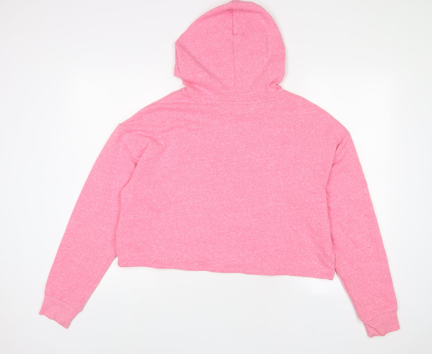 H&M Womens Pink Polyester Pullover Hoodie Size L Pullover