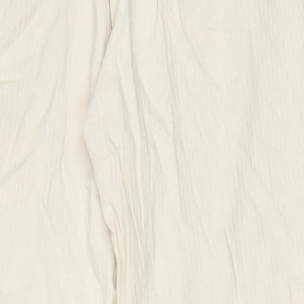 RVCA Womens Beige Cotton Trousers Size 26 in L25 in Regular Zip