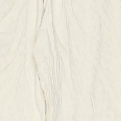 RVCA Womens Beige Cotton Trousers Size 26 in L25 in Regular Zip