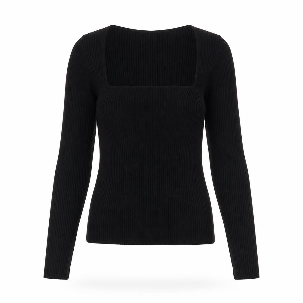 Womens UK Size L Mango Black Pullover Jumper