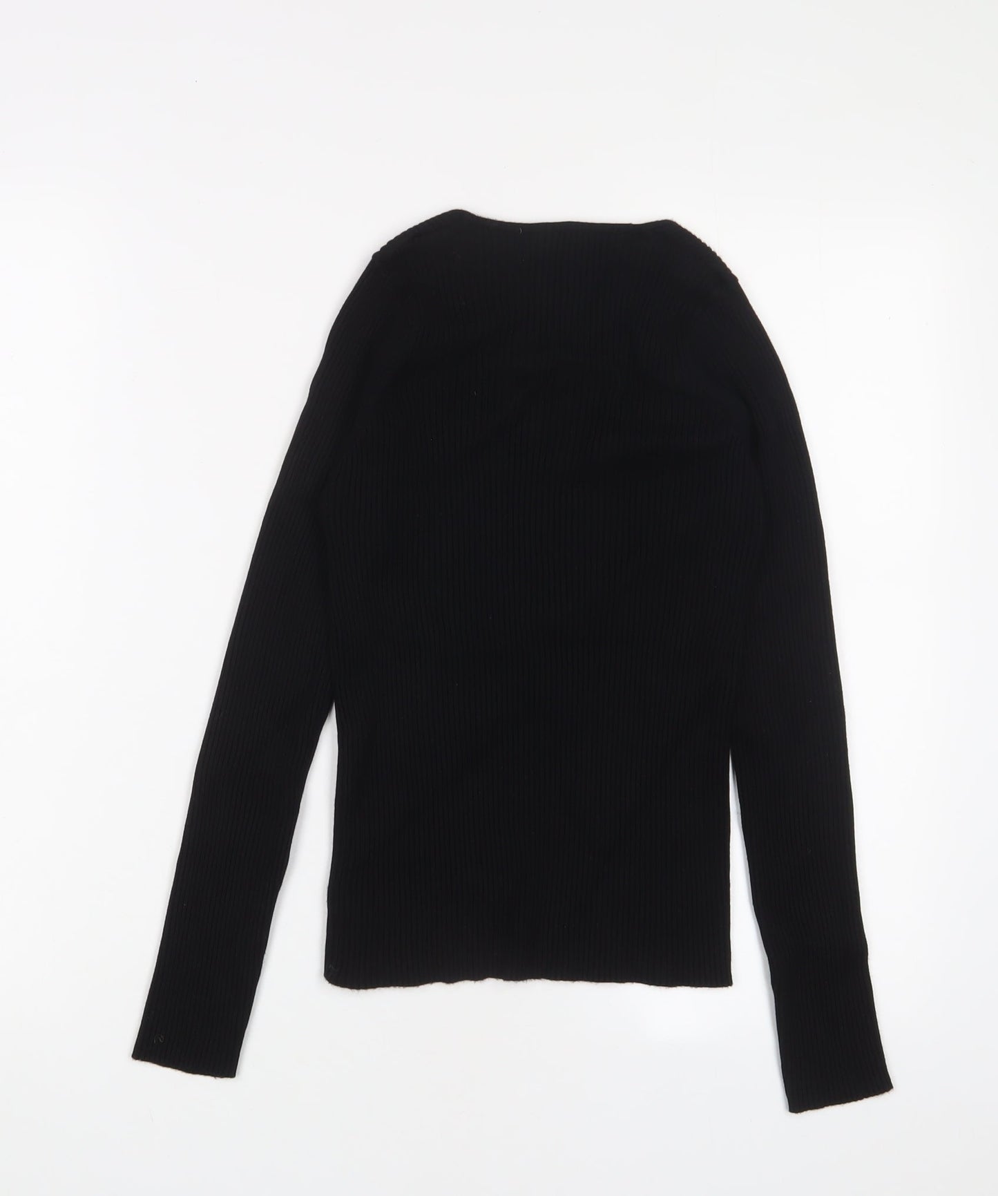 Womens UK Size L Mango Black Pullover Jumper