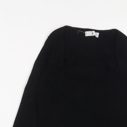 Womens UK Size L Mango Black Pullover Jumper