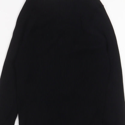 Womens UK Size L Mango Black Pullover Jumper