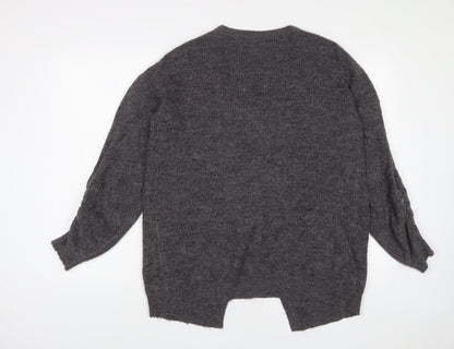 Womens UK Size XS VERO MODA Grey Cardigan Jumper