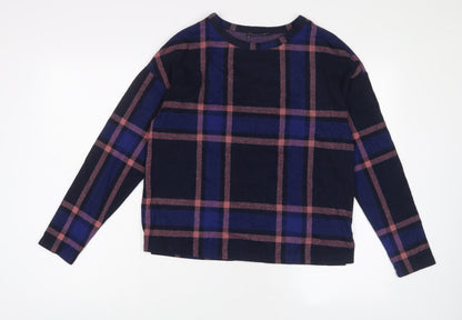 Womens UK Size 10 Marks and Spencer Blue Pullover Sweatshirt