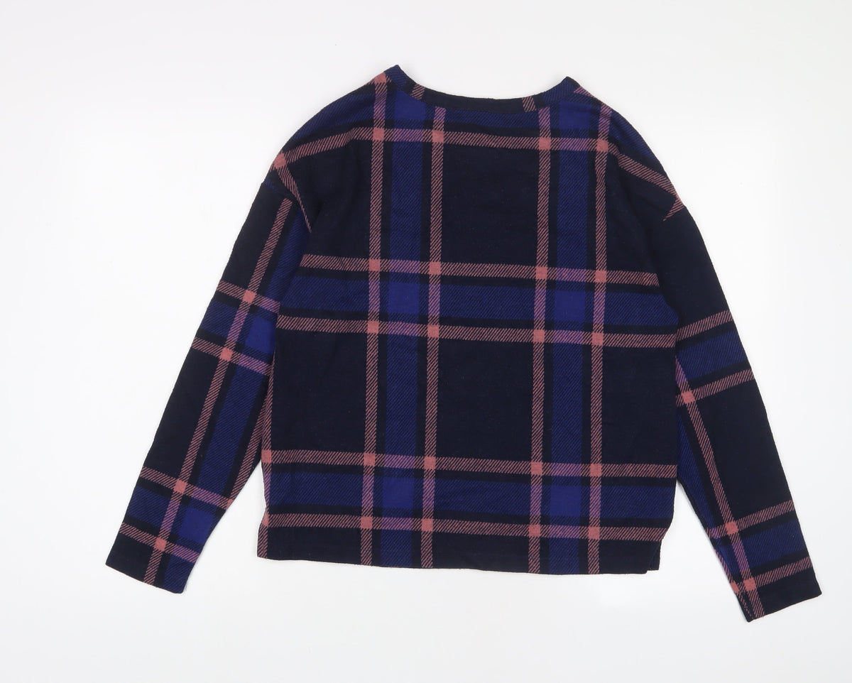 Womens UK Size 10 Marks and Spencer Blue Pullover Sweatshirt