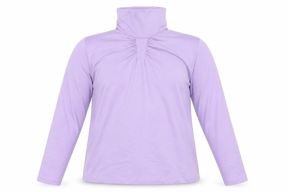 Womens UK Size 14 Green Lamb Purple Basic T-Shirt