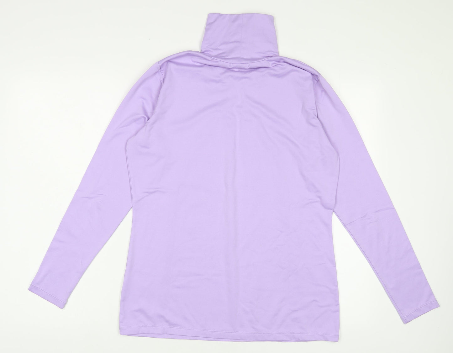 Womens UK Size 14 Green Lamb Purple Basic T-Shirt