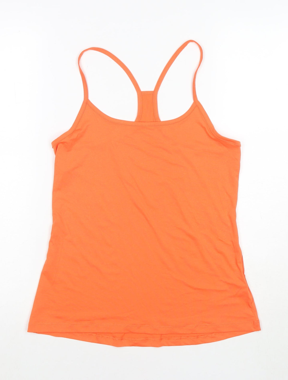 Goodmove Womens Orange Polyester Camisole Tank Size 12 Round Neck Pullover